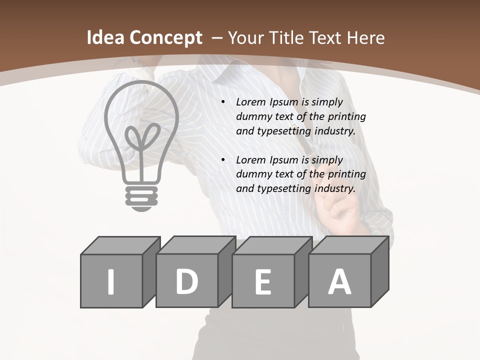 Girls Suche Erfolgreiche PowerPoint Template