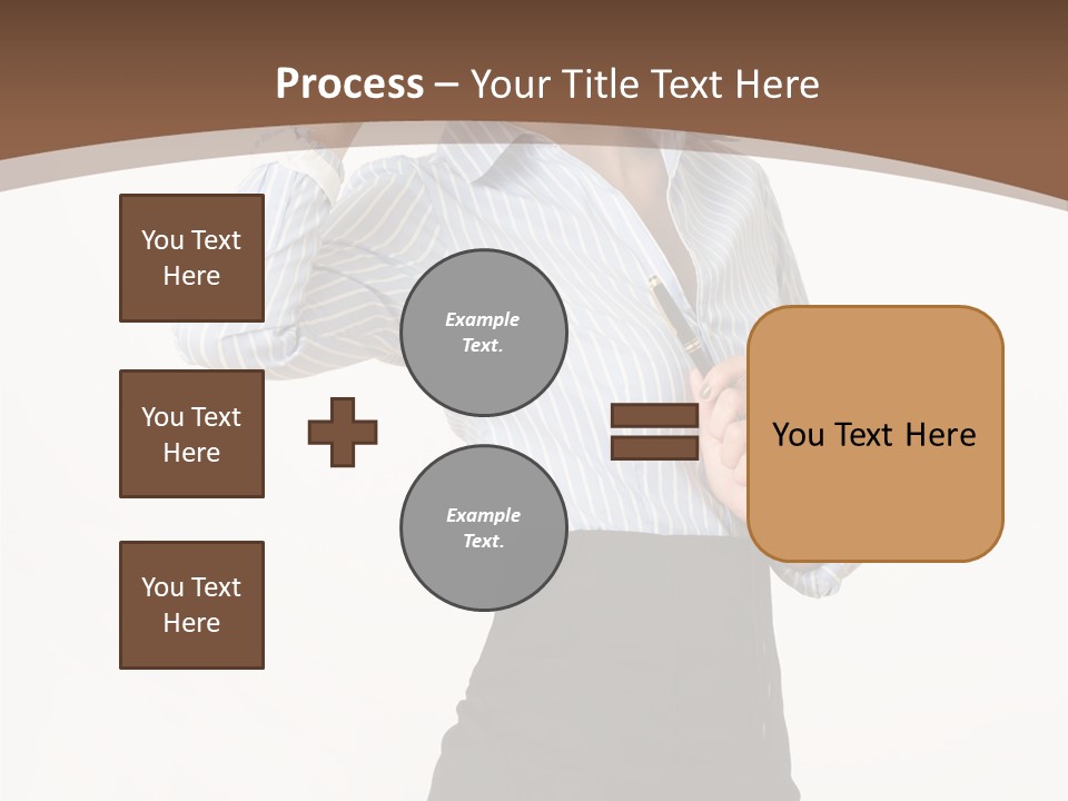 Girls Suche Erfolgreiche PowerPoint Template