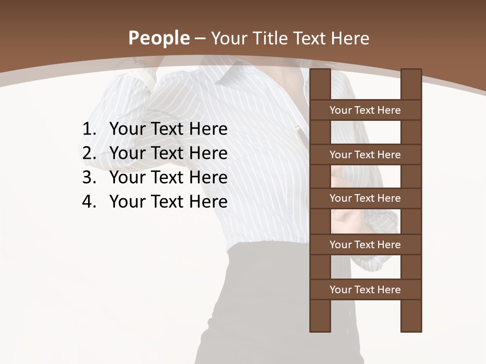 Girls Suche Erfolgreiche PowerPoint Template