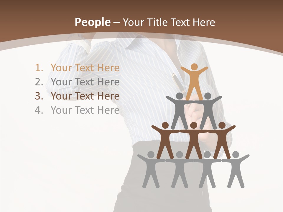 Girls Suche Erfolgreiche PowerPoint Template