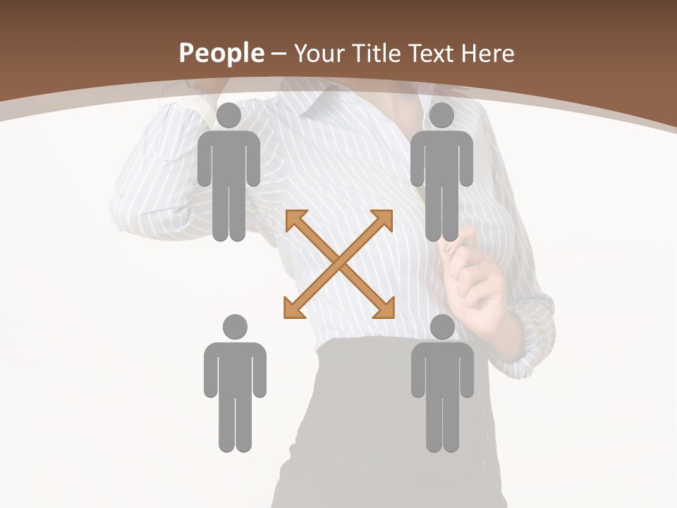 Girls Suche Erfolgreiche PowerPoint Template