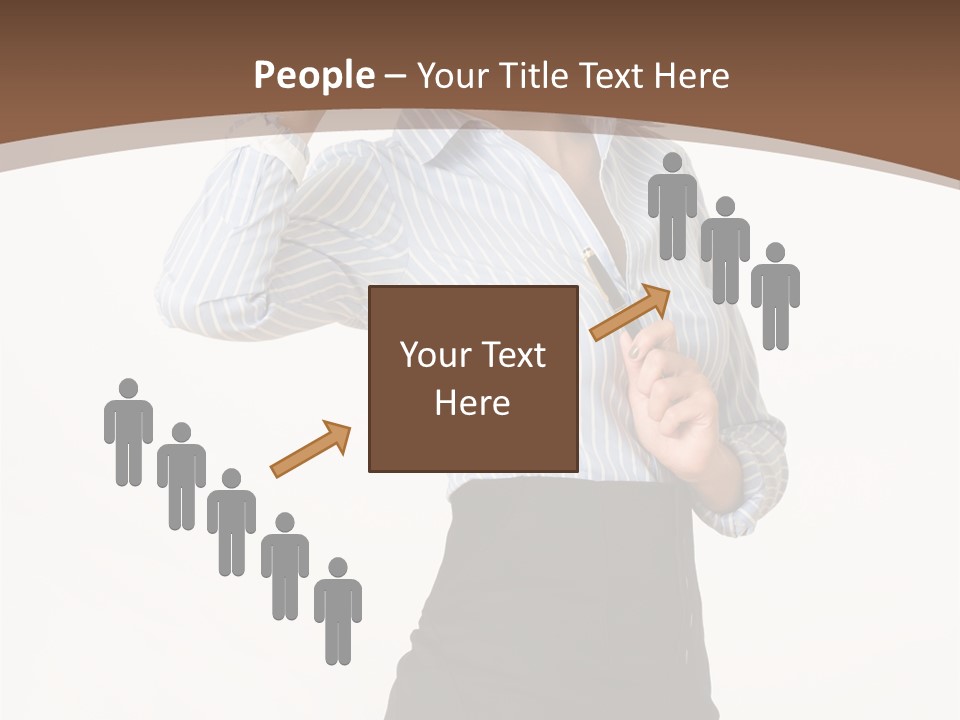 Girls Suche Erfolgreiche PowerPoint Template