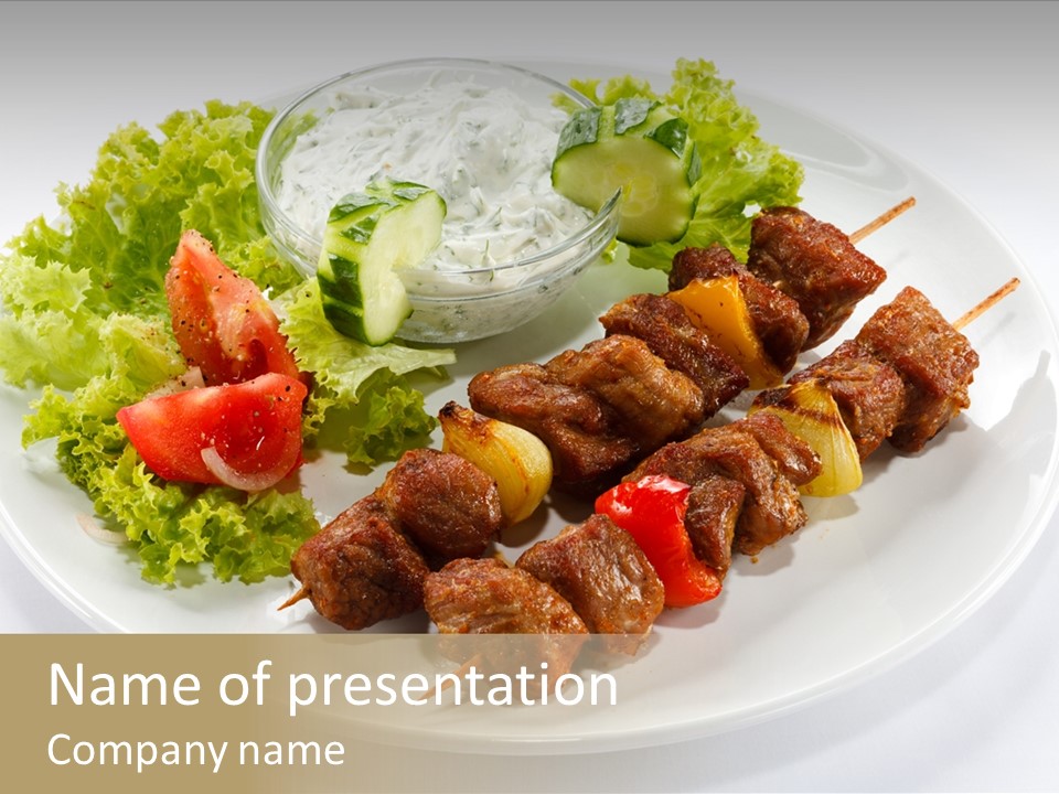 Green Tomatoes Dish PowerPoint Template