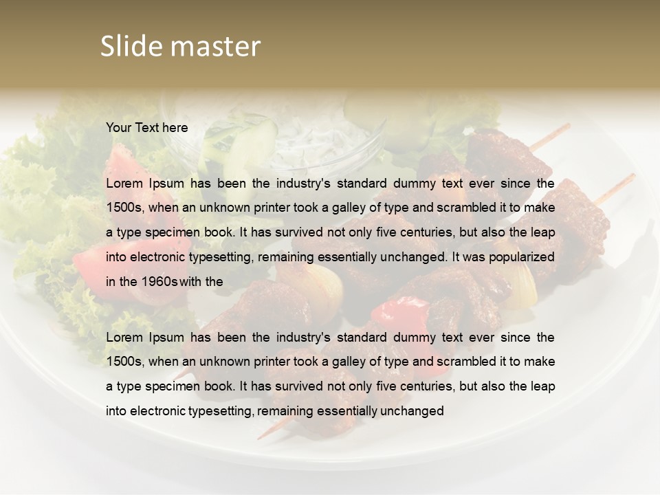 Green Tomatoes Dish PowerPoint Template