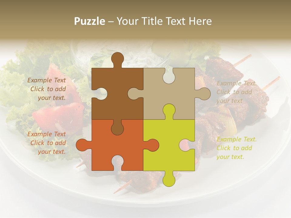 Green Tomatoes Dish PowerPoint Template