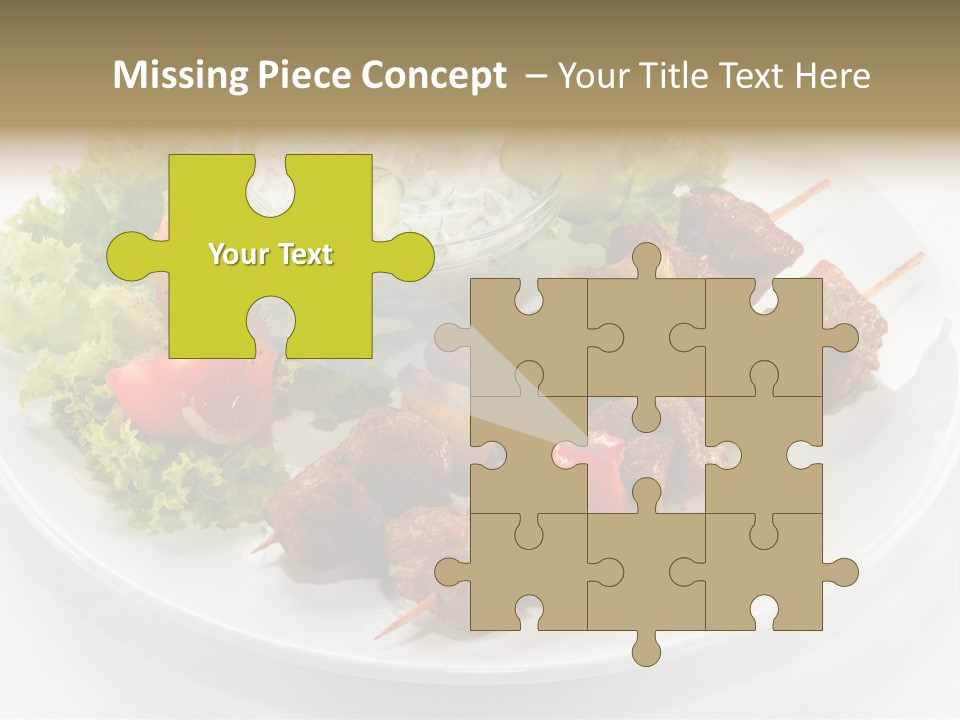 Green Tomatoes Dish PowerPoint Template