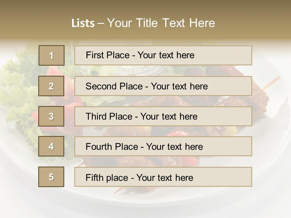 Green Tomatoes Dish PowerPoint Template