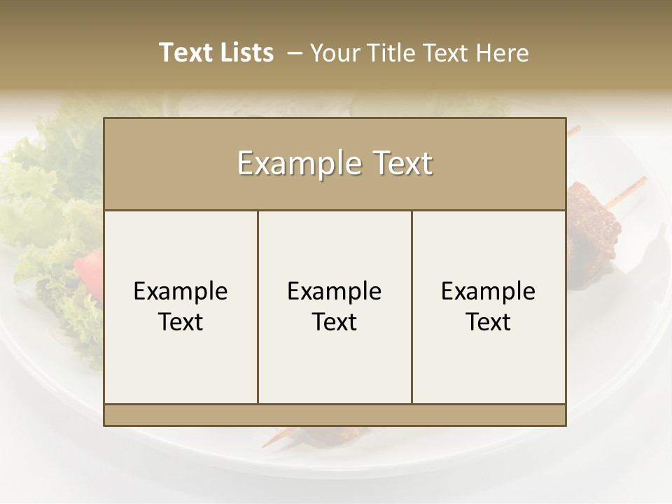 Green Tomatoes Dish PowerPoint Template