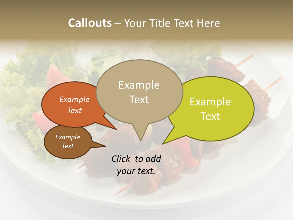 Green Tomatoes Dish PowerPoint Template