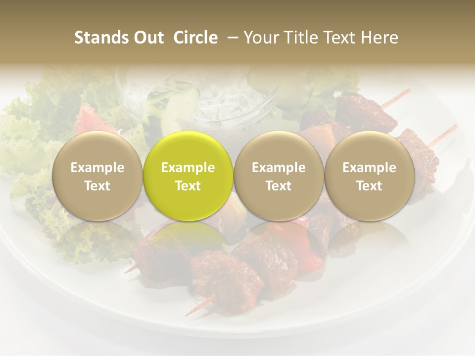 Green Tomatoes Dish PowerPoint Template