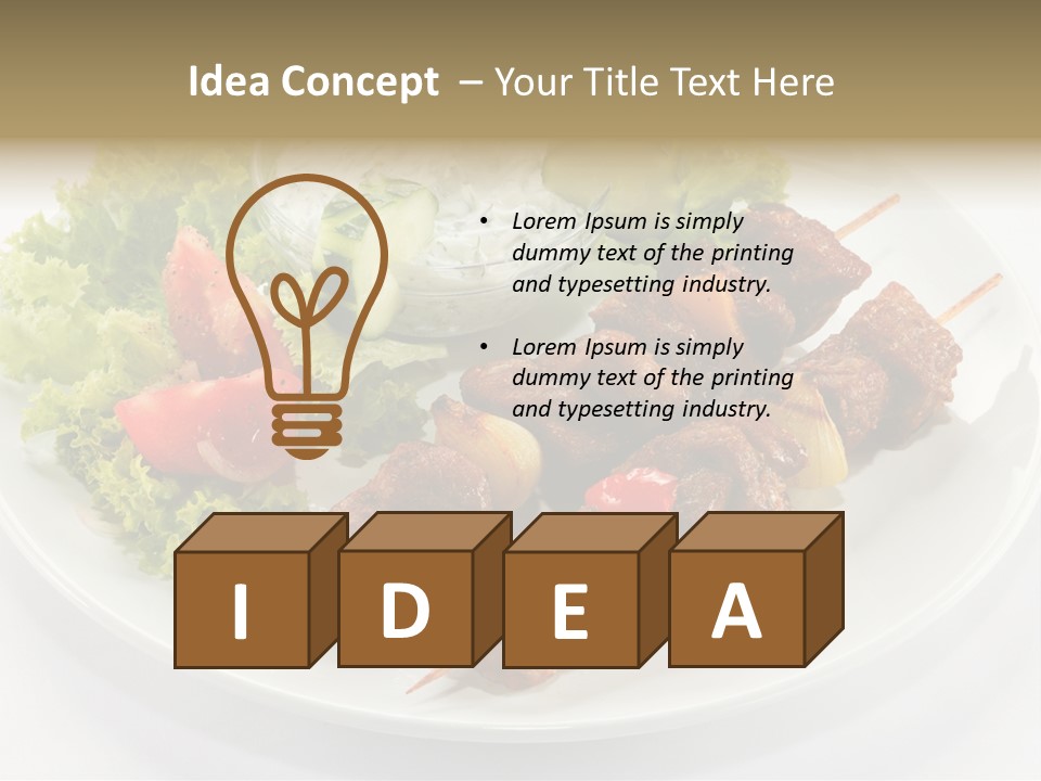 Green Tomatoes Dish PowerPoint Template