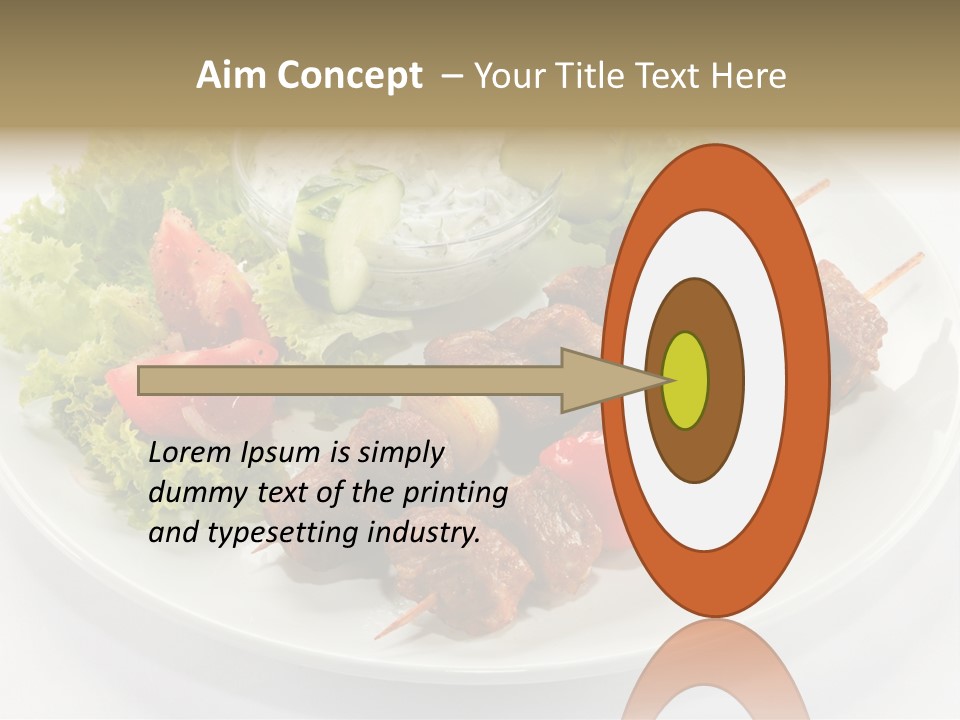 Green Tomatoes Dish PowerPoint Template