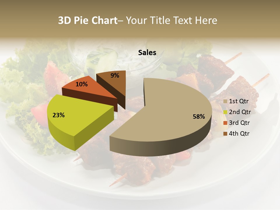 Green Tomatoes Dish PowerPoint Template