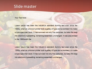 Ketchup Grill Restaurant PowerPoint Template