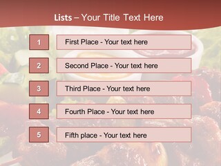 Ketchup Grill Restaurant PowerPoint Template