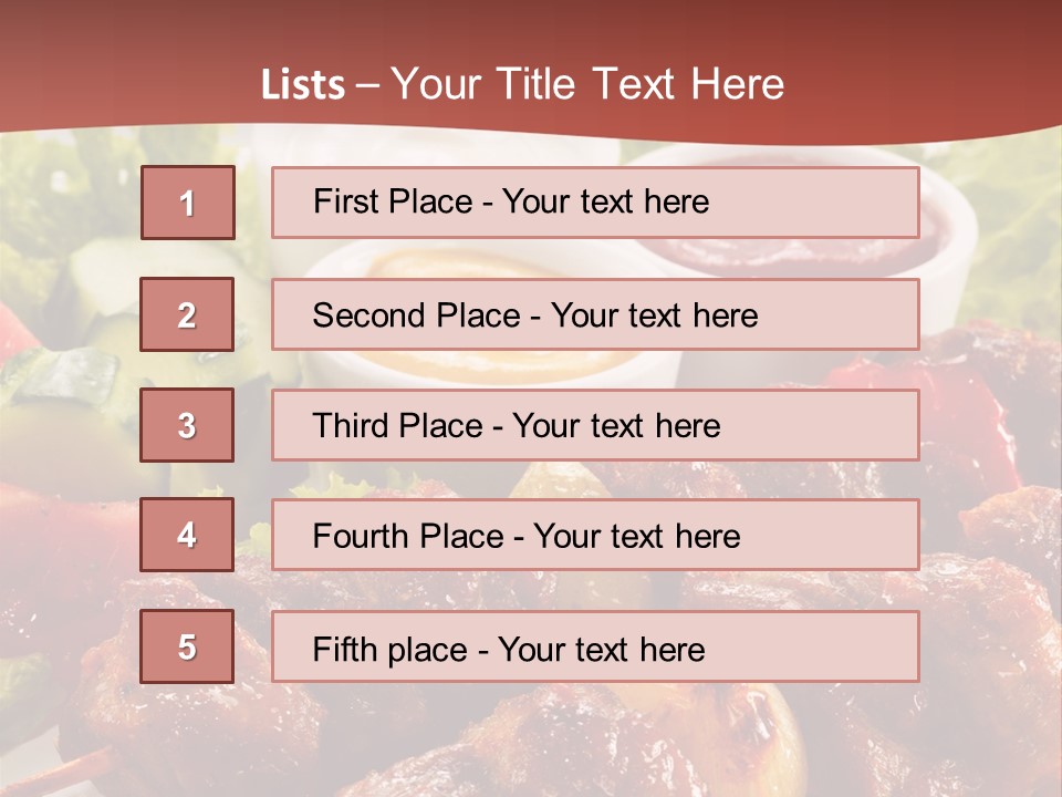 Ketchup Grill Restaurant PowerPoint Template