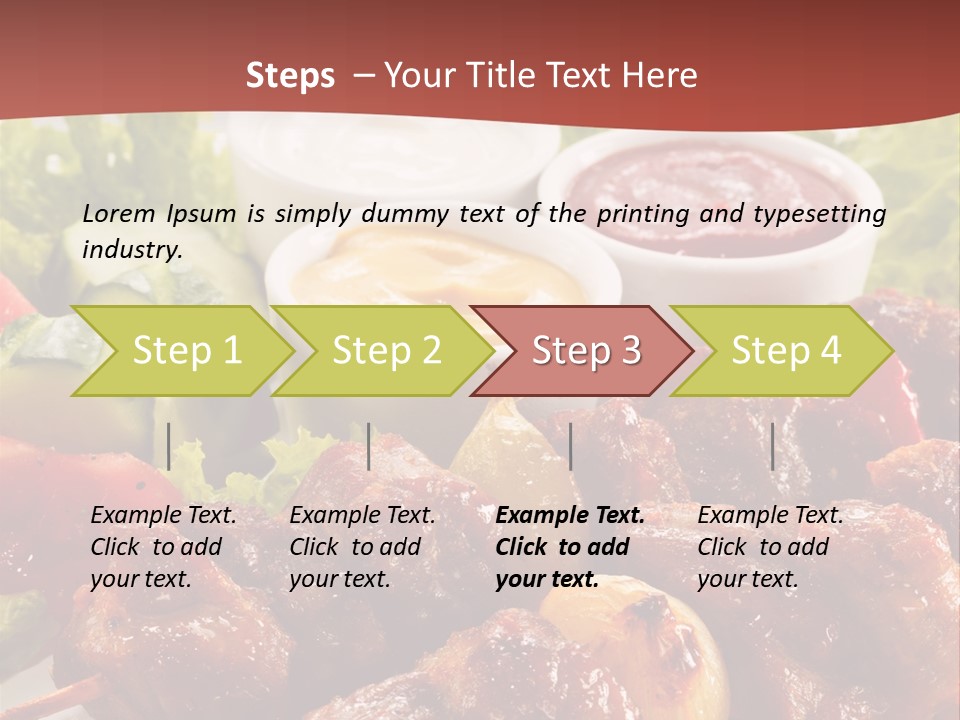 Ketchup Grill Restaurant PowerPoint Template