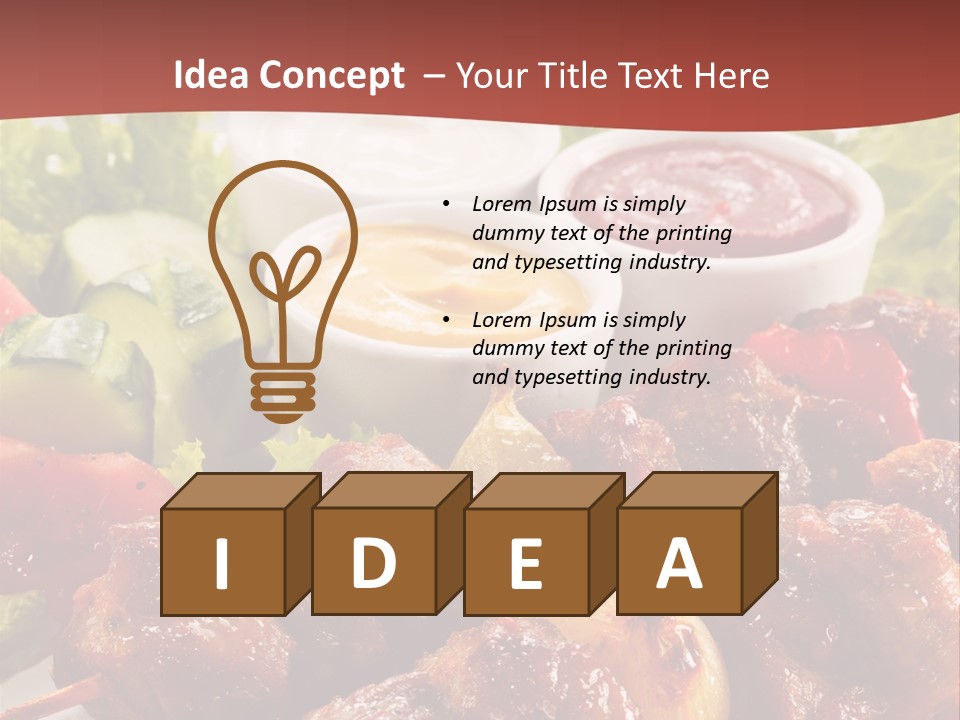 Ketchup Grill Restaurant PowerPoint Template