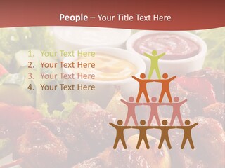 Ketchup Grill Restaurant PowerPoint Template