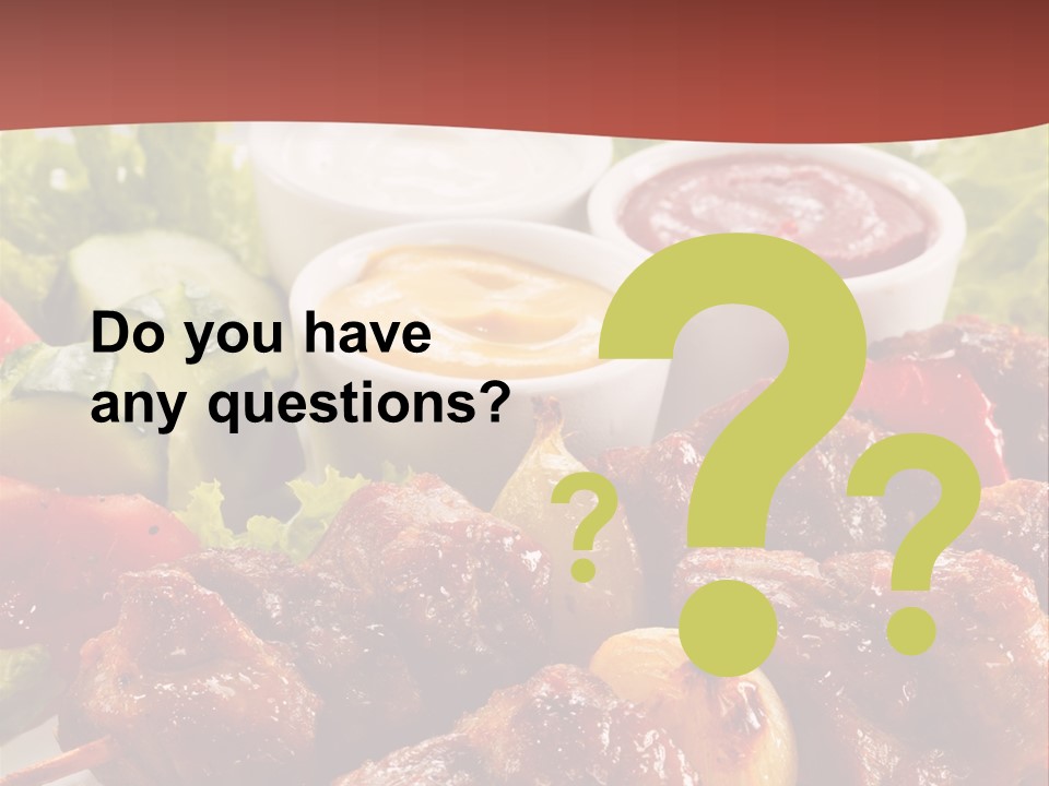 Ketchup Grill Restaurant PowerPoint Template