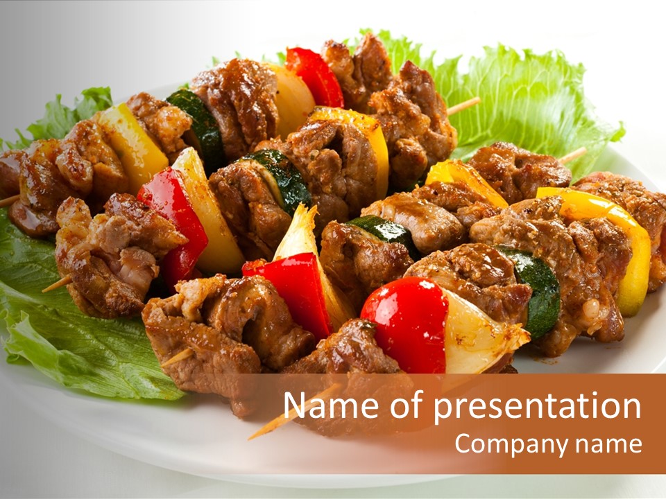 Restaurant Lunch Portion PowerPoint Template