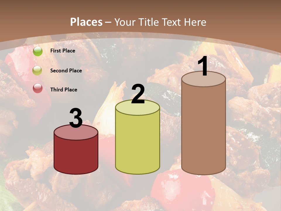 Dish Vertical Vegetable PowerPoint Template