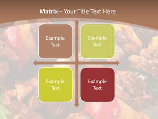 Dish Vertical Vegetable PowerPoint Template