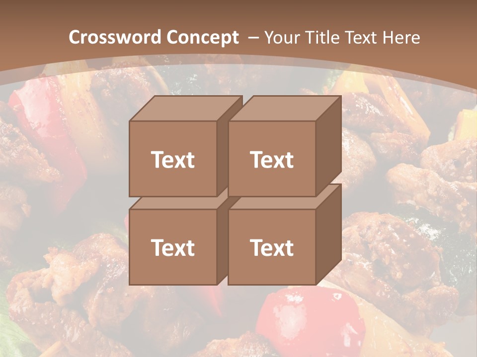 Dish Vertical Vegetable PowerPoint Template