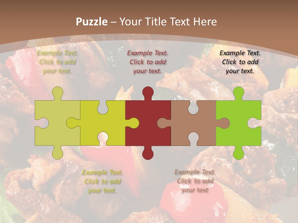 Dish Vertical Vegetable PowerPoint Template