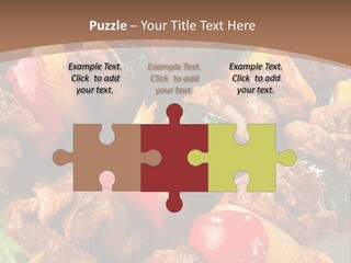 Dish Vertical Vegetable PowerPoint Template