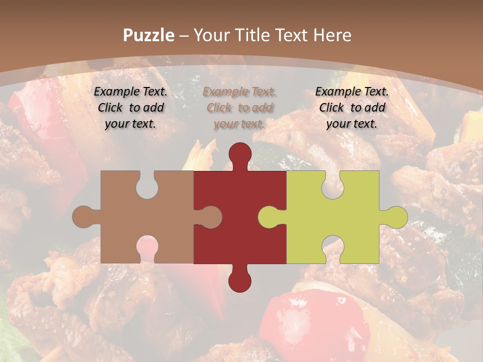 Dish Vertical Vegetable PowerPoint Template