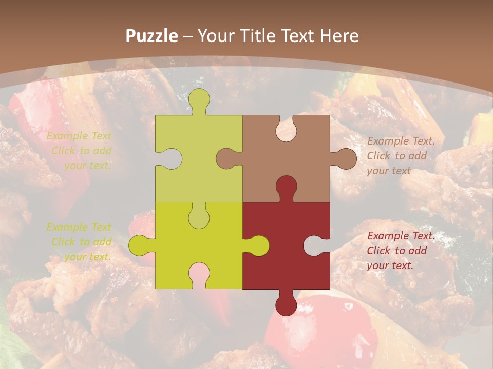 Dish Vertical Vegetable PowerPoint Template