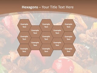 Dish Vertical Vegetable PowerPoint Template