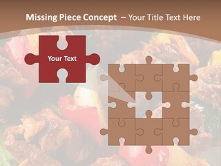 Dish Vertical Vegetable PowerPoint Template