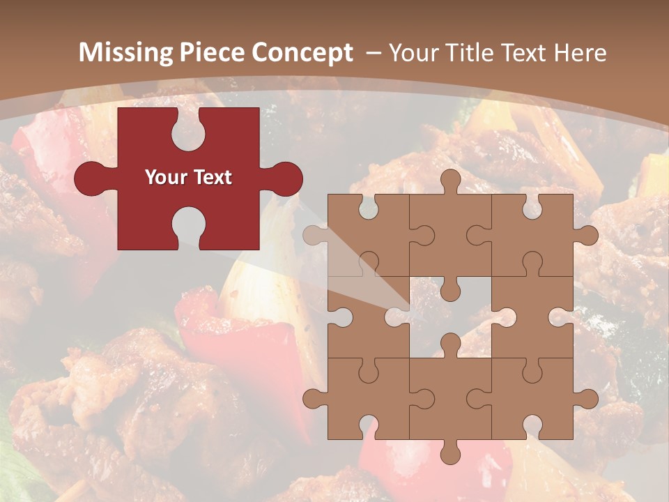 Dish Vertical Vegetable PowerPoint Template