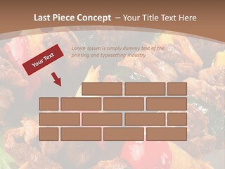 Dish Vertical Vegetable PowerPoint Template