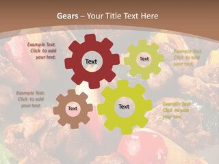 Dish Vertical Vegetable PowerPoint Template