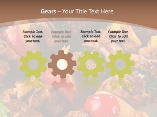 Dish Vertical Vegetable PowerPoint Template