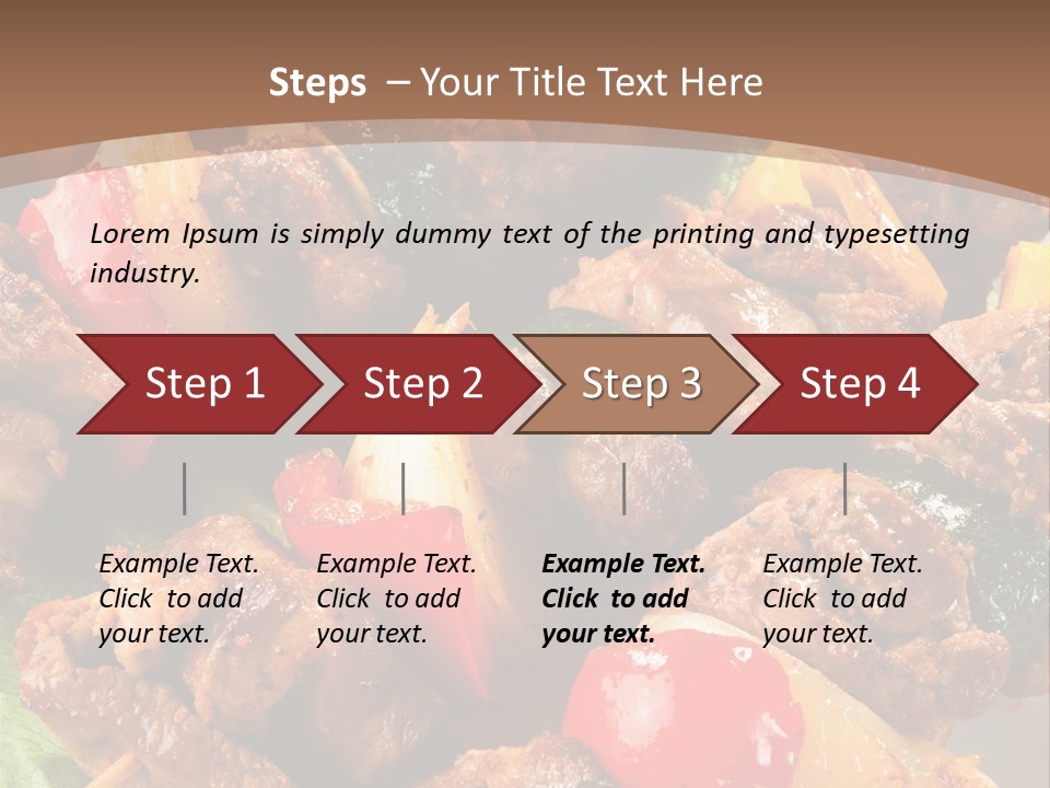 Dish Vertical Vegetable PowerPoint Template