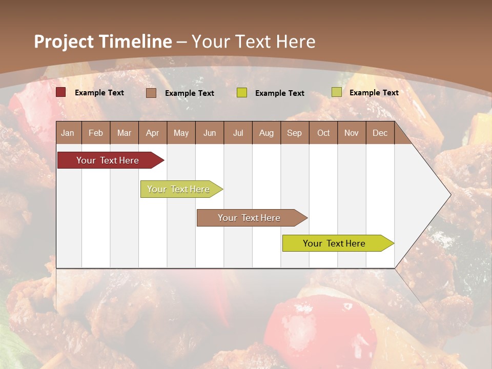 Dish Vertical Vegetable PowerPoint Template