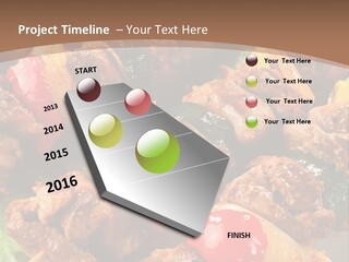 Dish Vertical Vegetable PowerPoint Template