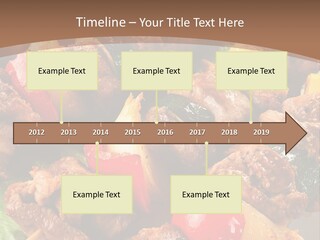 Dish Vertical Vegetable PowerPoint Template