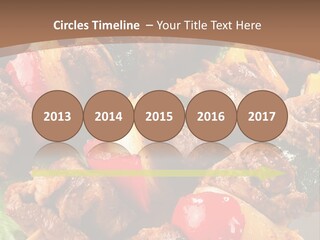 Dish Vertical Vegetable PowerPoint Template