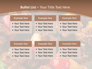 Dish Vertical Vegetable PowerPoint Template