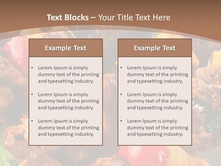 Dish Vertical Vegetable PowerPoint Template