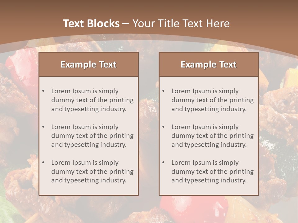 Dish Vertical Vegetable PowerPoint Template