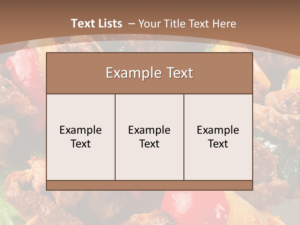 Dish Vertical Vegetable PowerPoint Template
