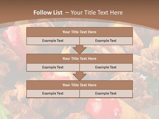Dish Vertical Vegetable PowerPoint Template