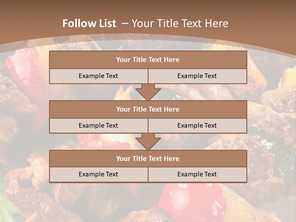 Dish Vertical Vegetable PowerPoint Template