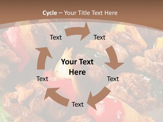 Dish Vertical Vegetable PowerPoint Template
